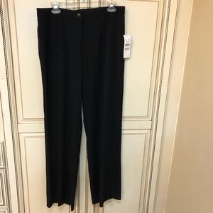 TALL NWT Black Dress Pants by Plaza South-Size 12